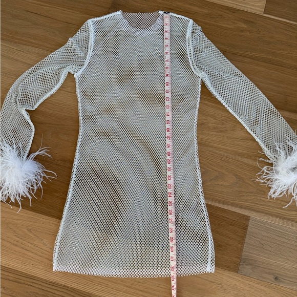 12th Tribe White Mesh Mini Dress - Picture 5 of 6
